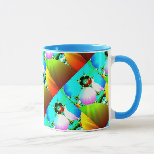 Mug Lever de soleil en cristal - arc-en-ciel abstrait (Droite)