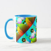 Mug Lever de soleil en cristal - arc-en-ciel abstrait (Gauche)