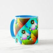 Mug Lever de soleil en cristal - arc-en-ciel abstrait (Devant gauche)