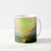Mug Lever de soleil impressionniste doux (Devant droit)
