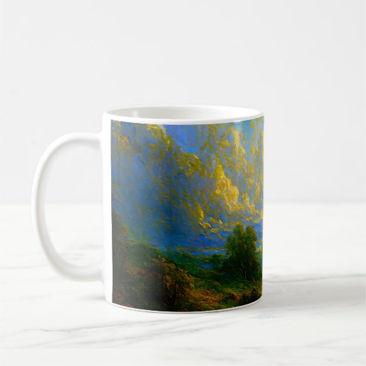 Mug Lever de soleil impressionniste doux (Gauche)