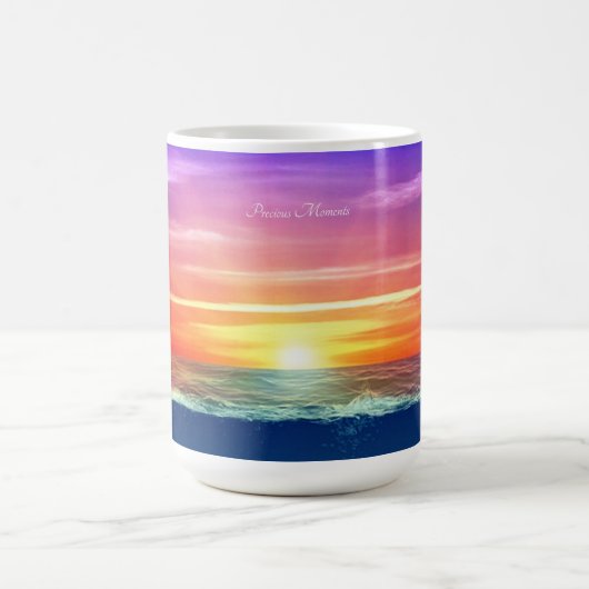 Mug Lever de soleil océanique & calligraphie (Centre)