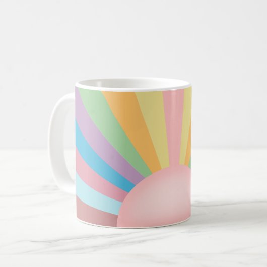 Mug Lever de soleil rose (Devant gauche)