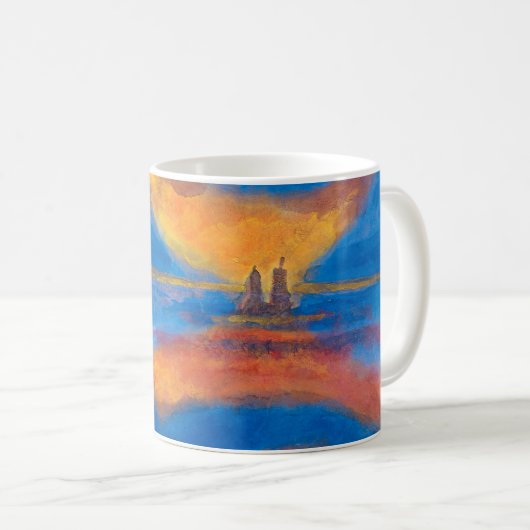 Mug Lever du soleil en mer | Emil Nolde | (Devant droit)