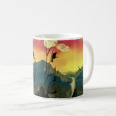 Mug Lever du soleil et premiers risques (Devant droit)