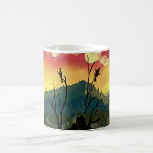 Mug Lever du soleil et premiers risques (Centre)