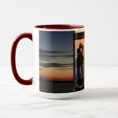Mug Lever du soleil, tulipes et lac gelé (Gauche)