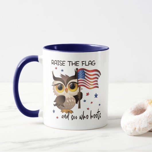 Mug Levez le drapeau (Avec donut)