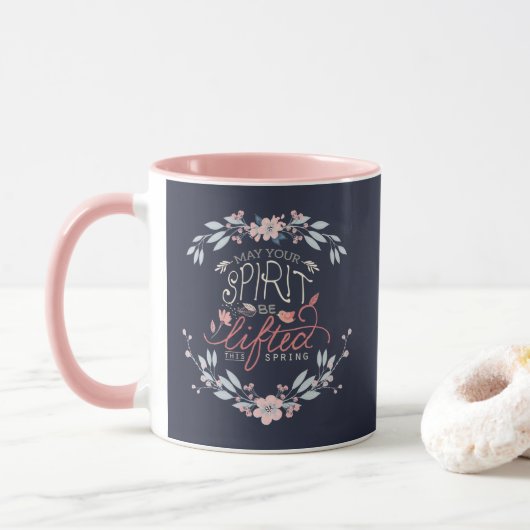Mug Levez vos esprits ce printemps (Avec donut)