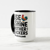 Mug Levez-vous et brillez, mères poulettes - Drôle de (Devant gauche)