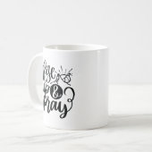 Mug Levez-vous et priez verset biblique (Devant gauche)