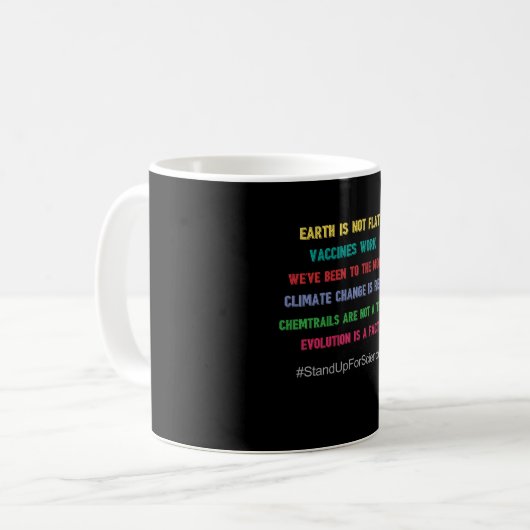 Mug Levez-vous pour la Science (Devant gauche)