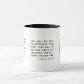 Mug Lévitique 19:17 KJV Bible Écriture Deux Tons (Centre)