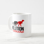 Mug L'évolution des Républicains en Dinosaures (Devant gauche)