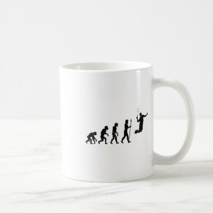 Mug L'Évolution D'Un Joueur De Badminton - Drôle