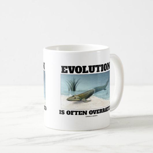 Mug L'Évolution Est Souvent Surévaluée Fishapod Tiktaa (Devant droit)