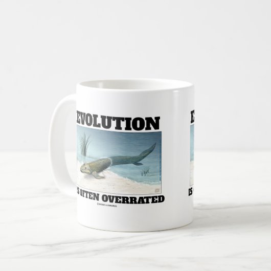 Mug L'Évolution Est Souvent Surévaluée Fishapod Tiktaa (Devant gauche)