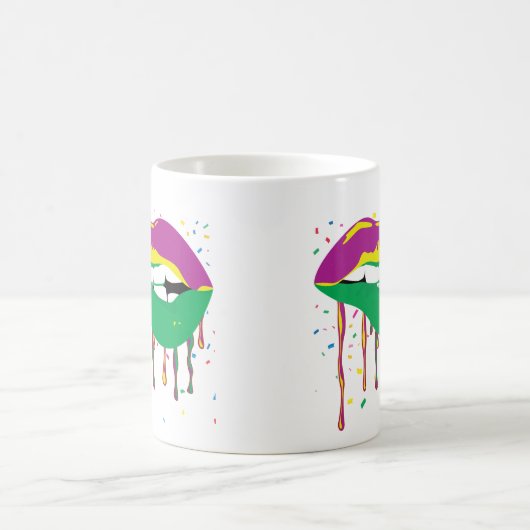 Mug Lèvres à goutte Mardi Gras (Centre)