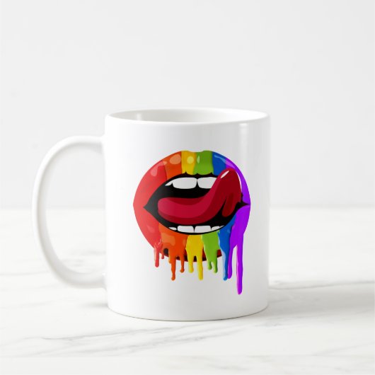 MUG LEVRES ARC-EN-CIEL (Gauche)