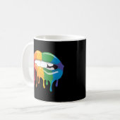 Mug Lèvres arc-en-ciel (Devant gauche)