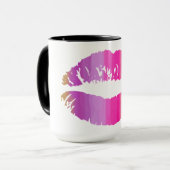 Mug Lèvres arc-en-ciel #2 (Devant gauche)