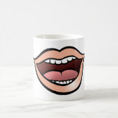 Mug Lèvres Bouche Ouverte Dents Langue (Centre)