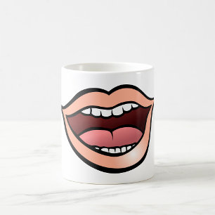 Mug Lèvres Bouche Ouverte Dents Langue