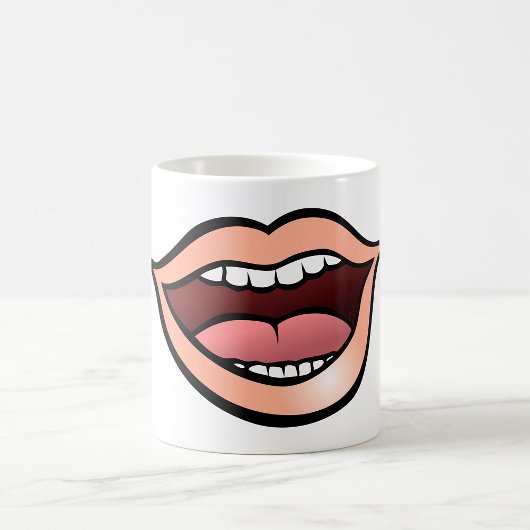 Mug Lèvres Bouche Ouverte Dents Langue