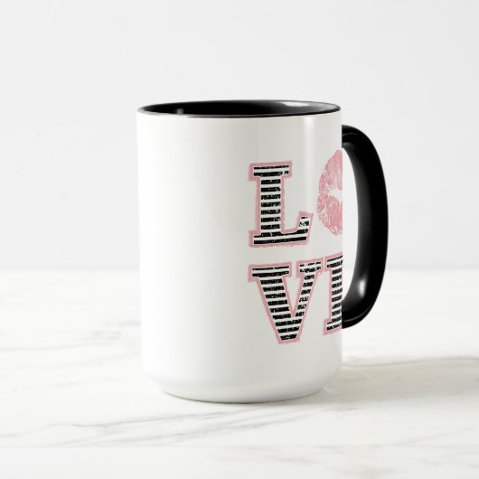 Mug Lèvres d'amour (Devant droit)
