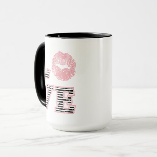 Mug Lèvres d'amour (Devant gauche)