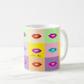 Mug Lèvres d'art pop (Devant droit)