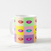 Mug Lèvres d'art pop (Devant gauche)
