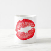 Mug Lèvres de baiser de rouge (Centre)