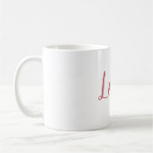 Mug Lèvres de Parties scintillant d'amour rose (Gauche)