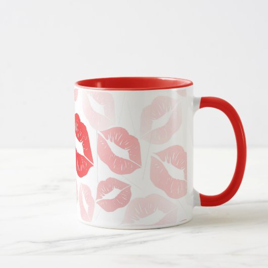 Mug Lèvres de rouge à lèvres (Droite)