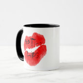 Mug Lèvres d'un rouge ardent (Devant gauche)