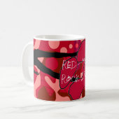 Mug Lèvres d'un rouge ardent de diva de roche VI (Devant gauche)