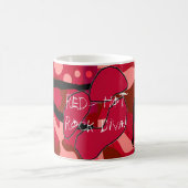 Mug Lèvres d'un rouge ardent de diva de roche VI (Centre)