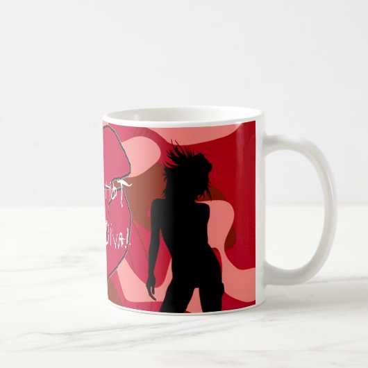Mug Lèvres d'un rouge ardent de diva de roche VI (Droite)