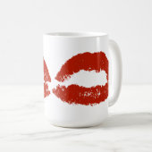 Mug Lèvres Pop Art Rouges (Devant droit)