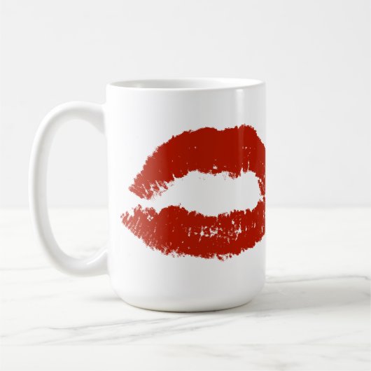 Mug Lèvres Pop Art Rouges (Gauche)