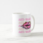 Mug Lèvres roses anti-Valentine (Devant droit)