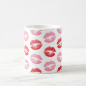 Mug Lèvres rouges et roses, Motif des lèvres, bâton à  (Centre)