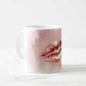 Mug Lèvres Rouges Kiss XO (Devant gauche)