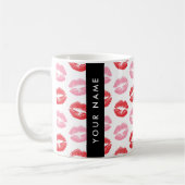Mug Lèvres Rouges, Lèvres Roses, Baiser, Votre Nom, Pe (Gauche)