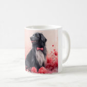 Mug Lévrier Afghan avec des Roses - Saint-Valentin (Devant droit)