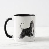 Mug Lévrier afghan black&tan (Gauche)