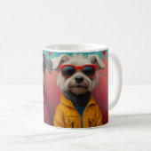 Mug Lévrier aux Roses de la Saint-Valentin (Devant droit)