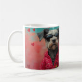 Mug Lévrier aux Roses de la Saint-Valentin (Gauche)