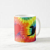Mug Lévrier d'amour de paix (Devant droit)
